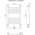 Полотенцесушитель водяной Сунержа Богема+ 60x40, белый, прямая