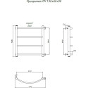 Полотенцесушитель водяной Тругор ЛЦ Приоритет ПМ 1 50x60x50