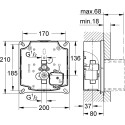 Привод бесконтактного смыва Grohe Tectron Skate 37321SD1 нержавеющая сталь