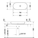 Раковина Duravit Luv 0379800000 80 см