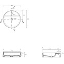 Раковина Galassia SmartB 7404 45, круглая