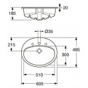 Раковина Gustavsberg Basic 7G286001