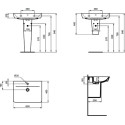 Раковина Ideal Standard Connect Air Cube E074201 60 см