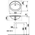 Раковина Roca Adora 52x41