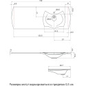 Раковина Цвет и Стиль Лагуна 132 R
