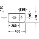 Рукомойник Duravit D-Neo 0739400041 R