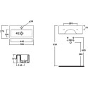 Рукомойник Galassia Plus Design 6031M 50x27