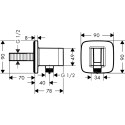 Шланговое подключение Hansgrohe Fixfit Porter E 26485000 держатель для душа