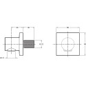 Шланговое подключение Jacob Delafon Modulo E8467-CP