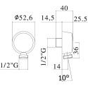 Шланговое подключение Paffoni Lusso ZACC130ST