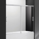 Шторка на ванну Cezares Tandem Soft VF 2 160/145 C Cr IV стекло прозрачное