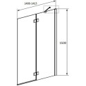 Шторка на ванну Radaway Essenza New Black PND II 140 R