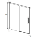 Шторка на ванну Radaway Idea PN DWJ 170 L