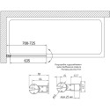 Шторка на ванну Vegas Glass EV 70 05 01 профиль бронза, стекло прозрачное