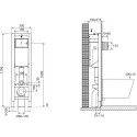 Система инсталляции для унитазов Jacob Delafon E33130RU-NF + кнопка смыва