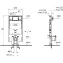 Система инсталляции для унитазов VitrA 748-5800-01 3/6 л