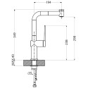 Смеситель Alveus Lara-PS CHR-BR 1103779 для кухонной мойки