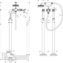 Смеситель Axor Montreux 16547000 напольный, хром