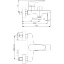 Смеситель BelBagno Ancona ANCONA-VAS-CRM для ванны с душем