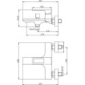 Смеситель BelBagno Luce LUC-VAS-CRM для ванны с душем
