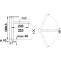Смеситель Blanco Linee-S Silgranit 518438 для кухонной мойки
