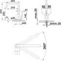 Смеситель Blanco Mili Silgranit 525132 для кухонной мойки