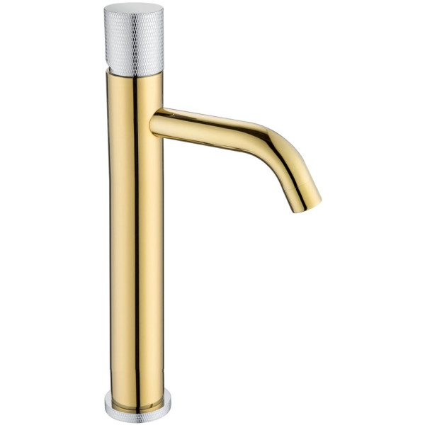 Смеситель Boheme Stick 122-GCR.2 для раковины, gold touch chrome