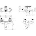 Смеситель Bravat Arden F6351385CP-01-RUS для ванны с душем