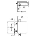 Смеситель Cezares Cascado F VD 01 для ванны с душем