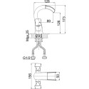Смеситель D&K Hessen Grimm DA1382801 для раковины