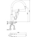 Смеситель D&K Rhein Schiller DA1462401 для кухонной мойки