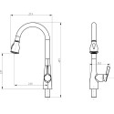 Смеситель D&K Rhein Schiller DA1462501 для кухонной мойки