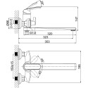 Смеситель D&K Rialto DA1063301 универсальный