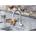Смеситель Damixa Merkur DX710730000 для кухонной мойки, никель