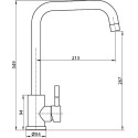 Смеситель Elghansa Stainless steel 56A4031-Steel для кухонной мойки