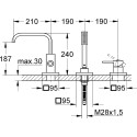 Смеситель Grohe Allure 19316000 на борт ванны