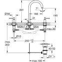 Смеситель Grohe Atrio New 20009AL3 для раковины
