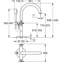 Смеситель Grohe Atrio New 25044AL3 напольный