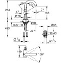 Смеситель Grohe Atrio New 32043DA3 для раковины, теплый закат
