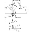 Смеситель Grohe BauEdge 31367000 для кухонной мойки