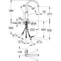 Смеситель Grohe Concetto New 32666001 для кухонной мойки, хром
