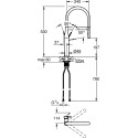 Смеситель Grohe Essence New 30294DA0 для кухонной мойки, теплый закат