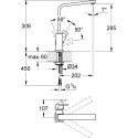 Смеситель Grohe Eurocube 31255DC0 для кухонной мойки