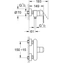 Смеситель Grohe Eurostyle Cosmopolitan 33590002 для душа