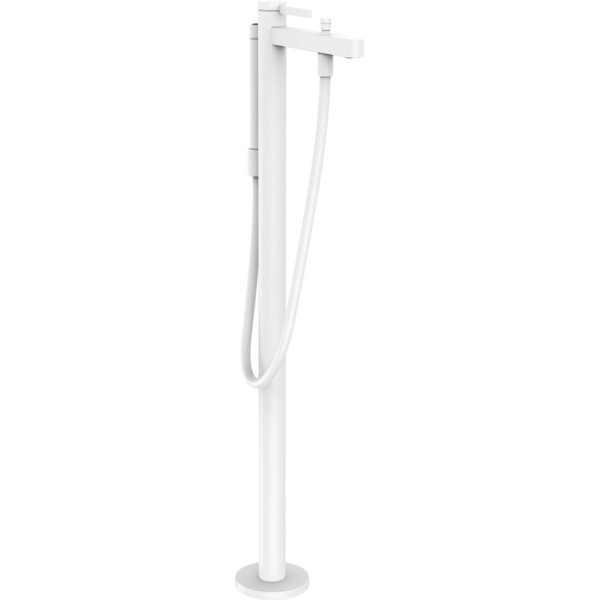 Смеситель Hansgrohe Finoris 76445700 напольный, матовый белый