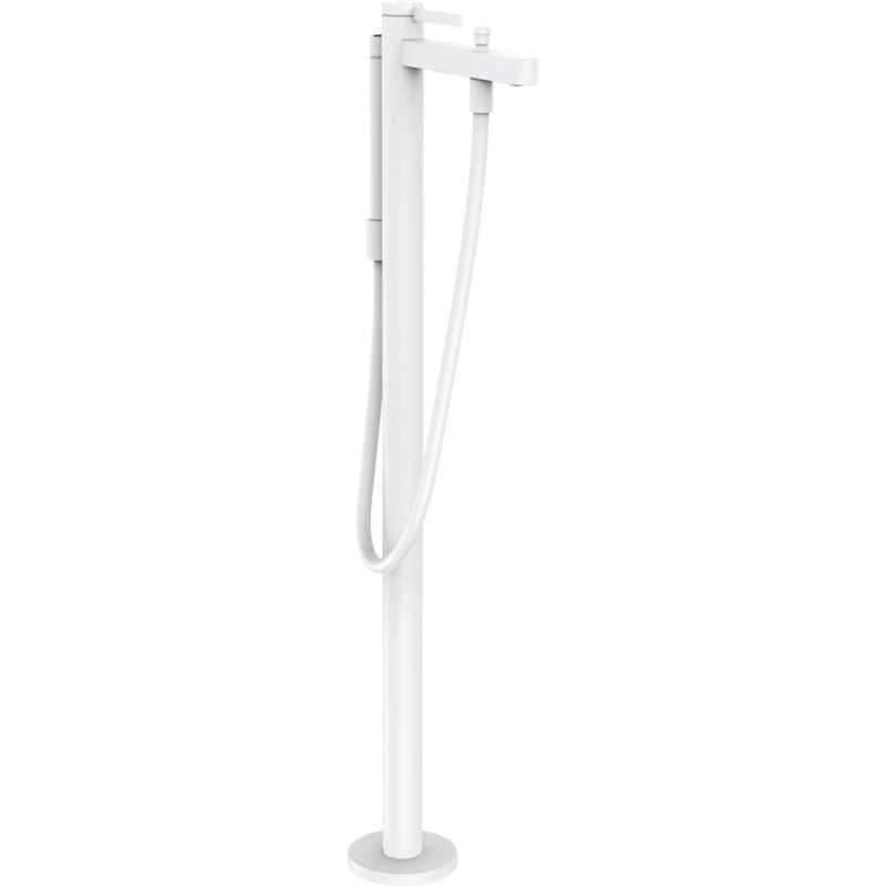Смеситель Hansgrohe Finoris 76445700 напольный, матовый белый