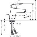 Смеситель Hansgrohe Logis 71070000 для раковины