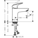 Смеситель Hansgrohe Logis 71103000 для раковины