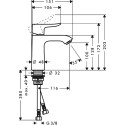 Смеситель Hansgrohe Metris 31084000 для раковины