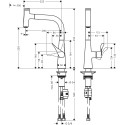 Смеситель Hansgrohe Metris Select M71 14857000 для кухонной мойки, хром